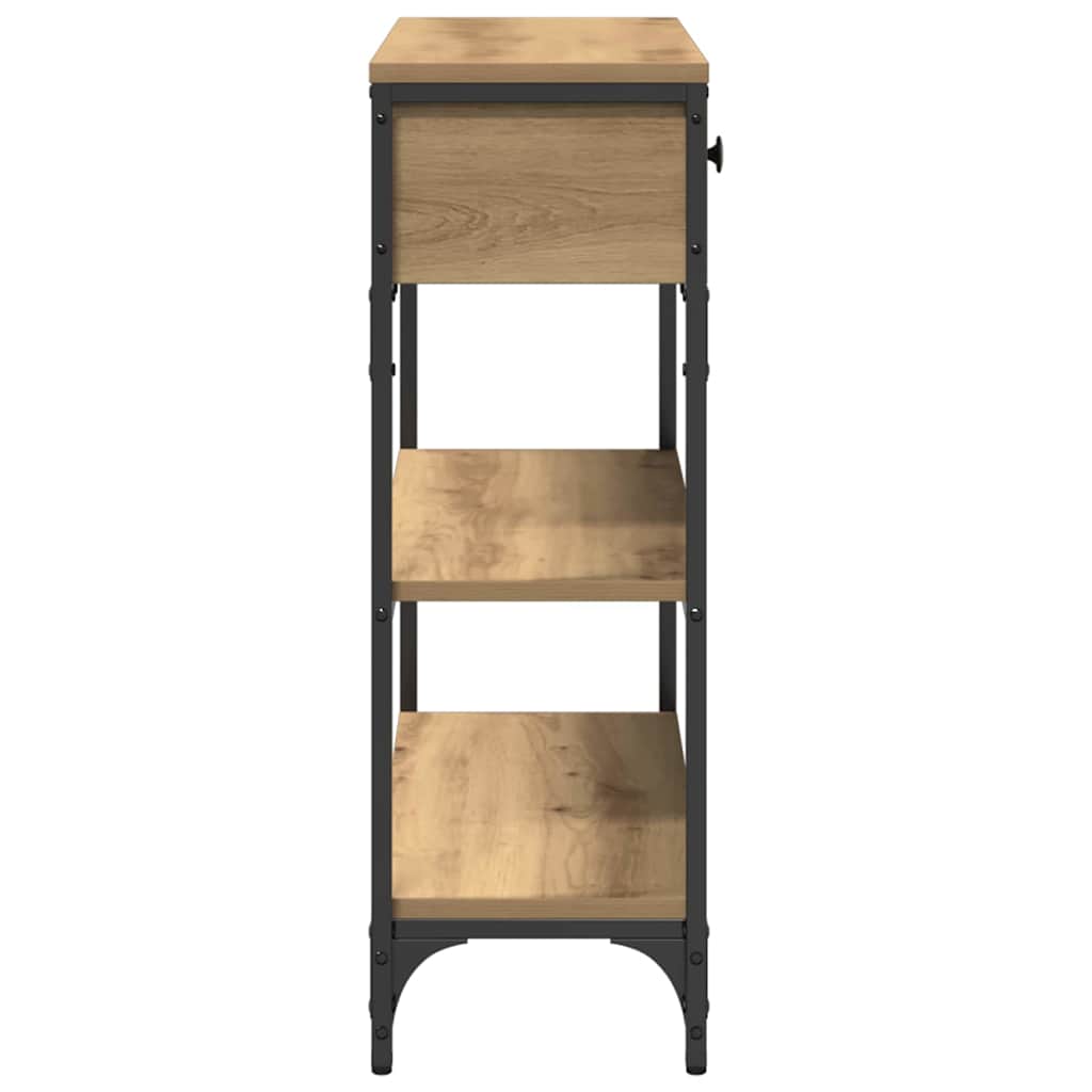 Console Table with Drawer Artisan oak 72.5 x 25 x 75 cm